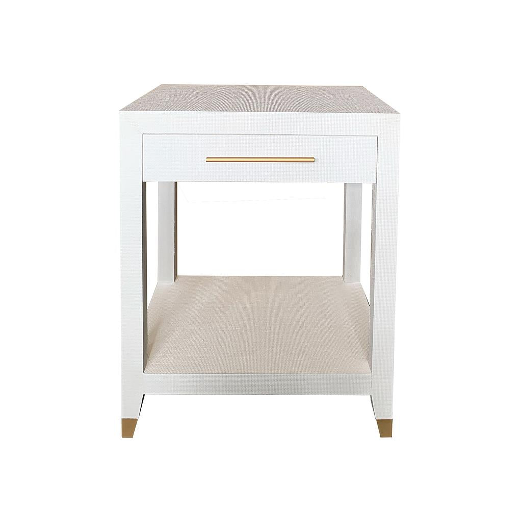 Crosby Natural Raffia SIde Table