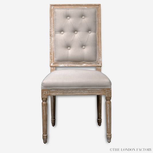 Grove Tufted Dining Chair | Tufted | Upholstered | Limed Solid Wood