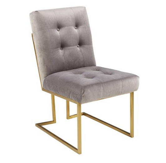 Paula Velvet Gold Dining Chair
